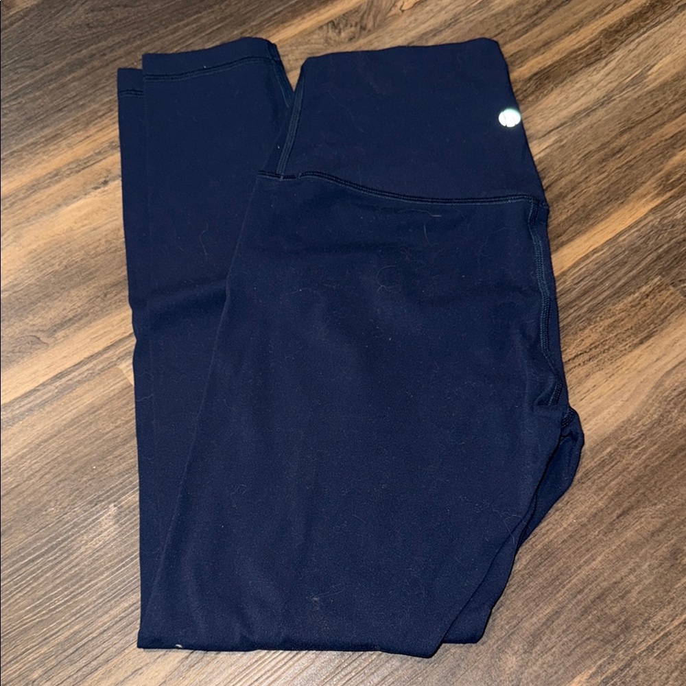 Navy High-Waisted Leggings